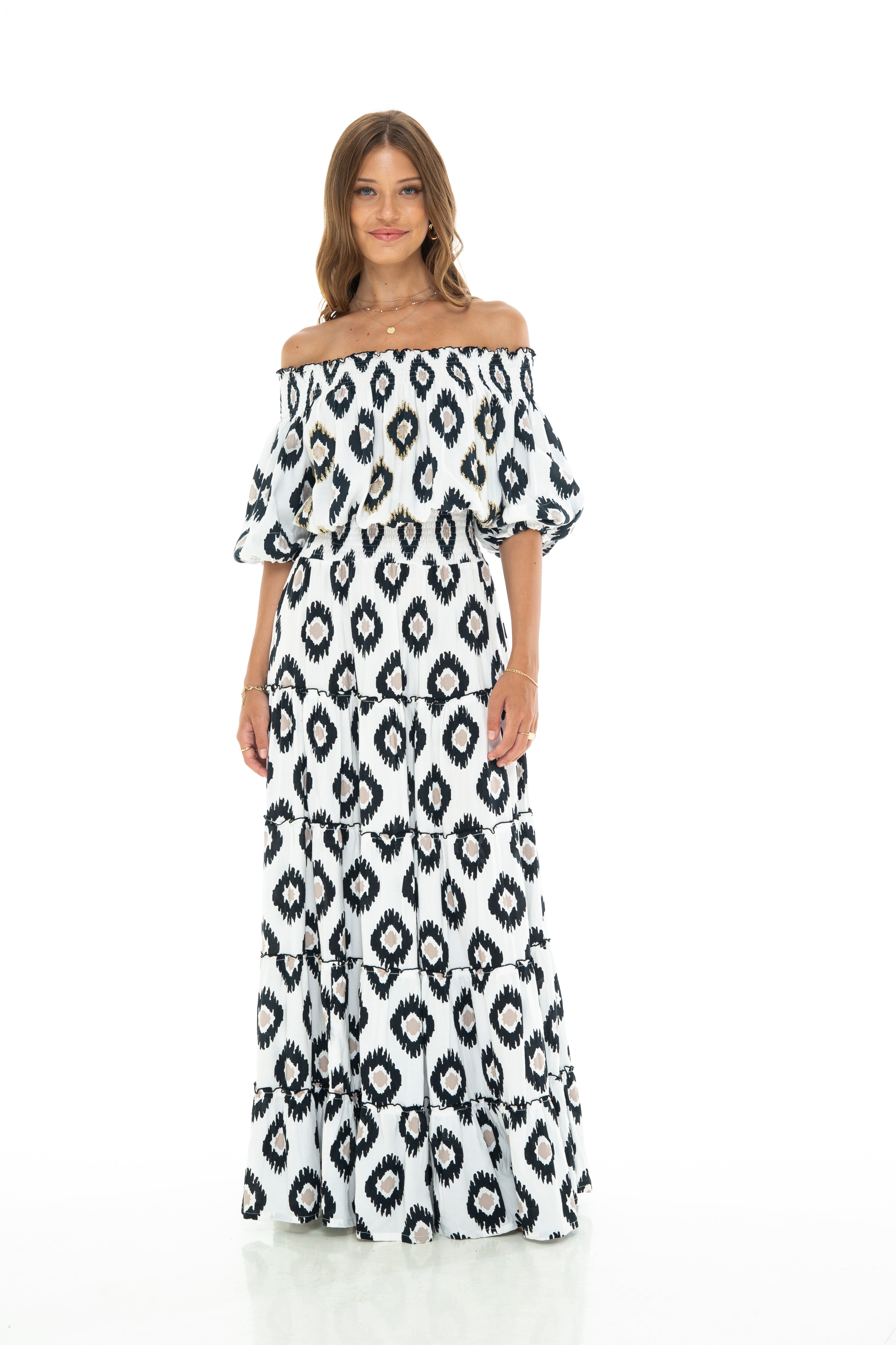 IKAT DYE Aloha Long Dress
