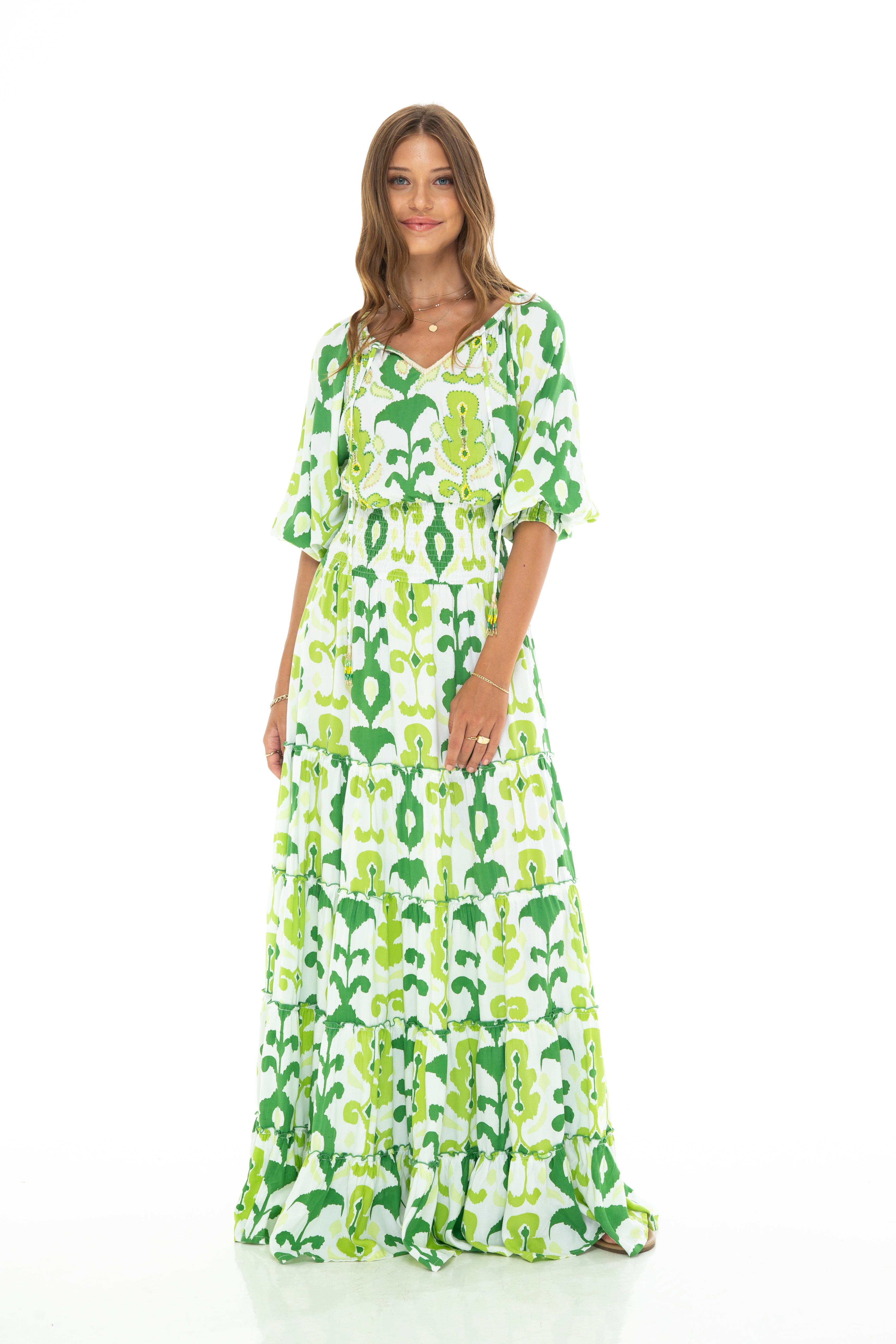 SUMBA Montana Long Dress Short Sleeve
