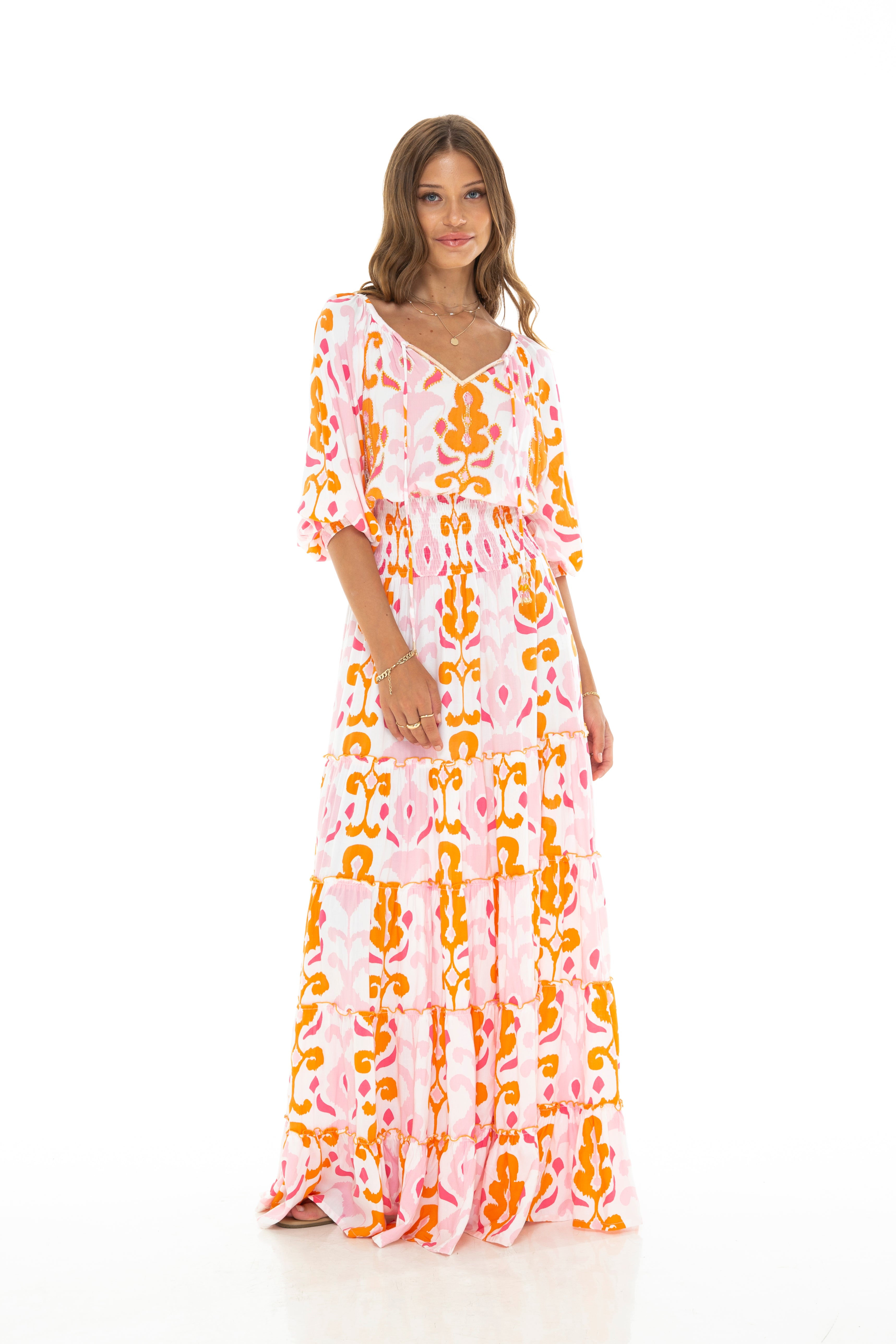 SUMBA Montana Long Dress Short Sleeve