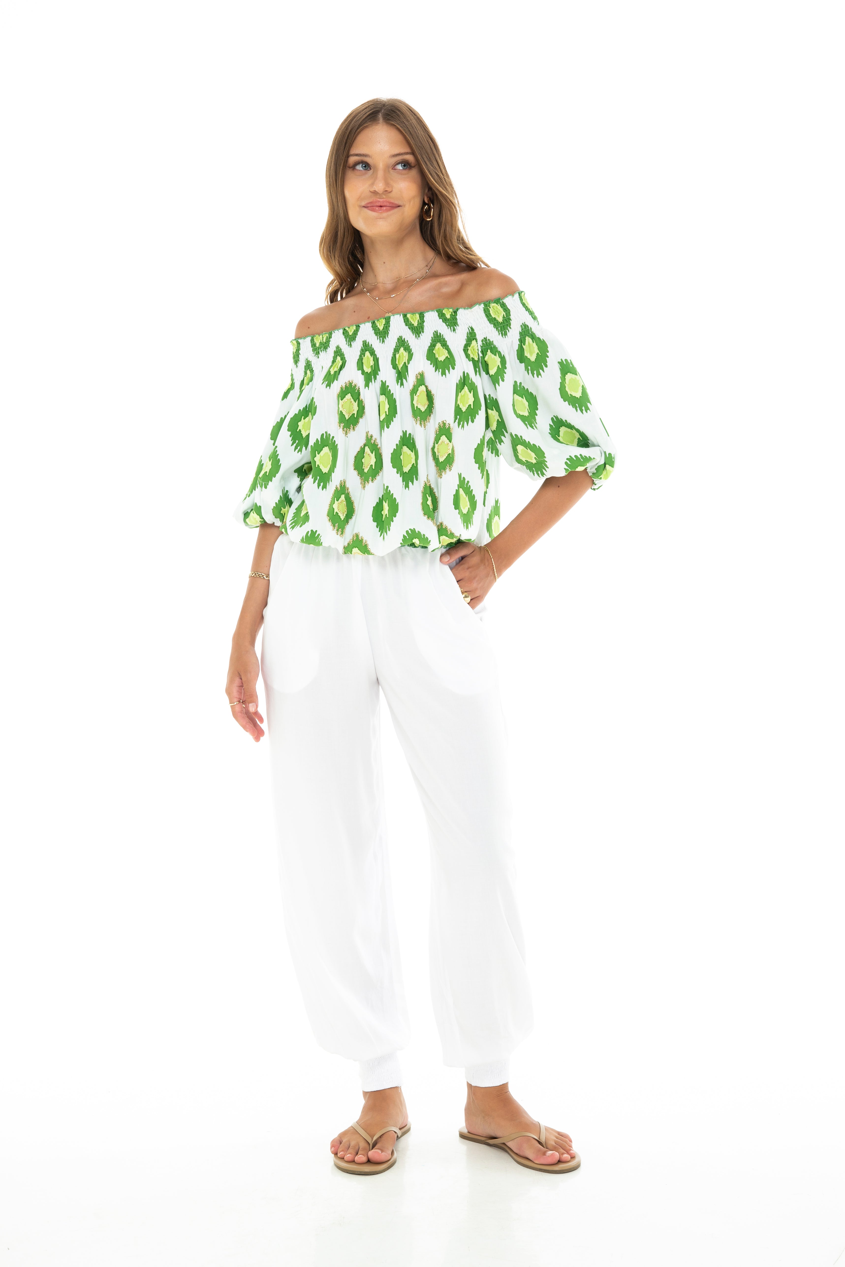 IKAT DYE Aloha Top