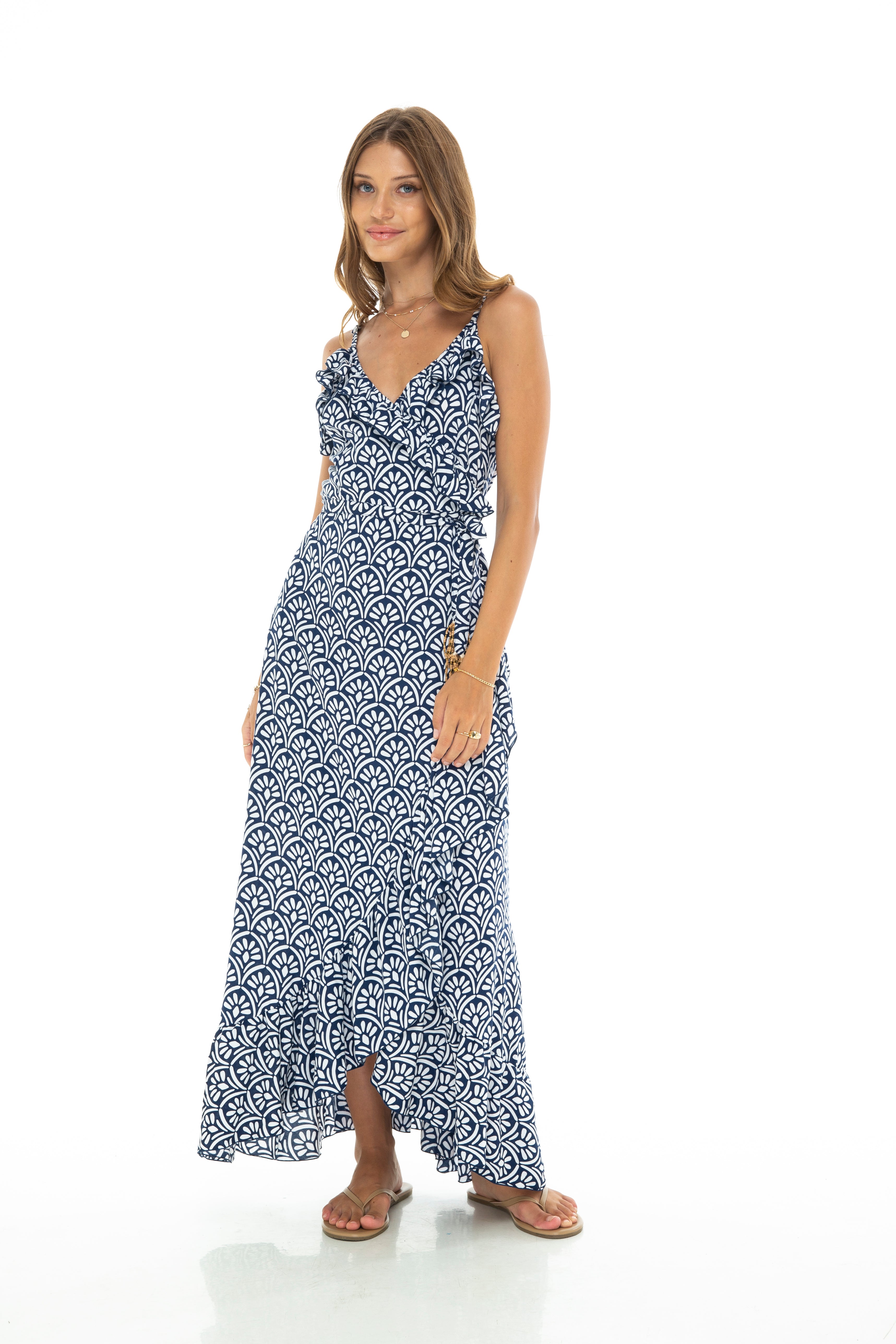 ART DECO Wrap Long Dress