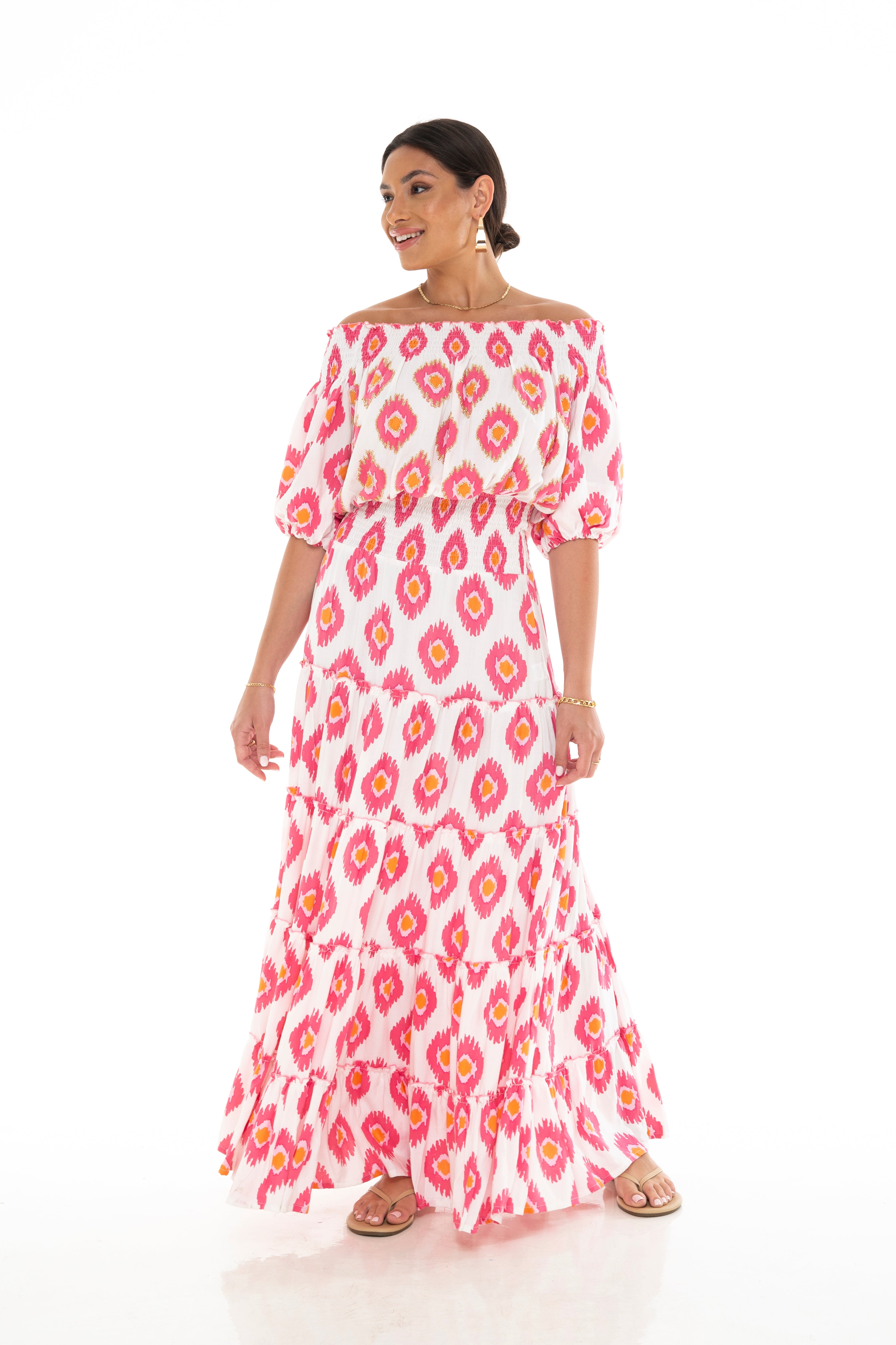 IKAT DYE Aloha Long Dress