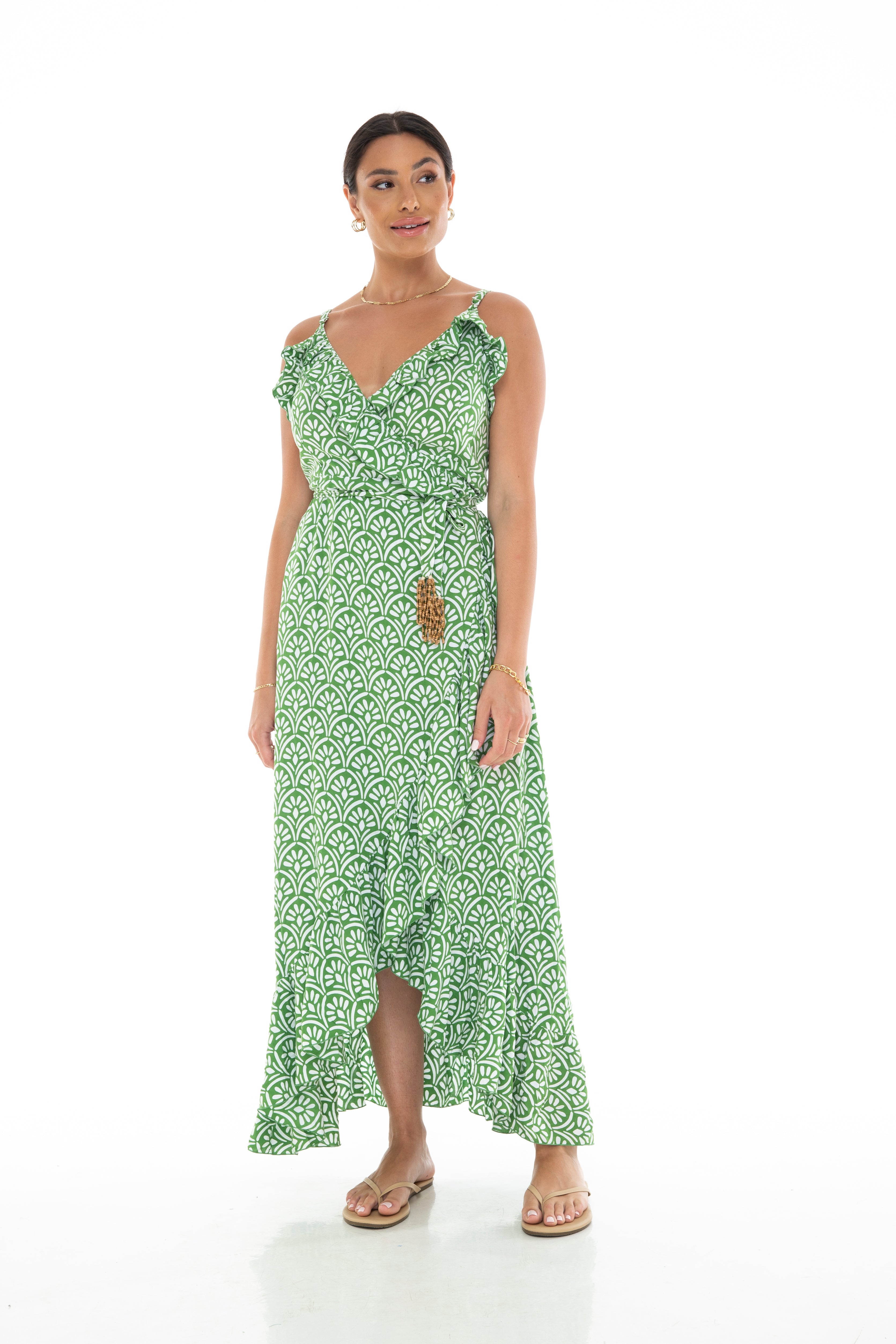 ART DECO Wrap Long Dress