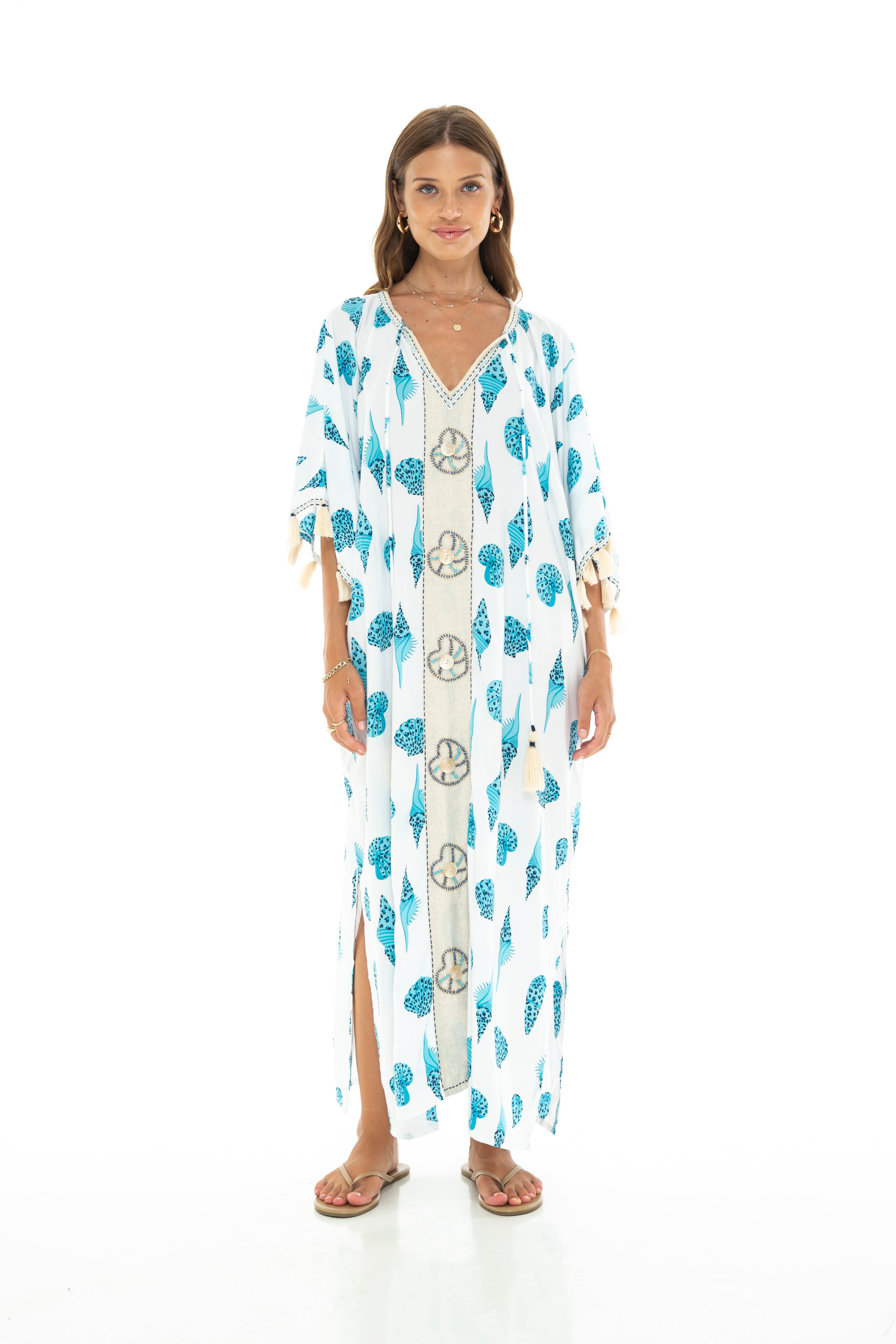 SEASHELLS Long Kaftan