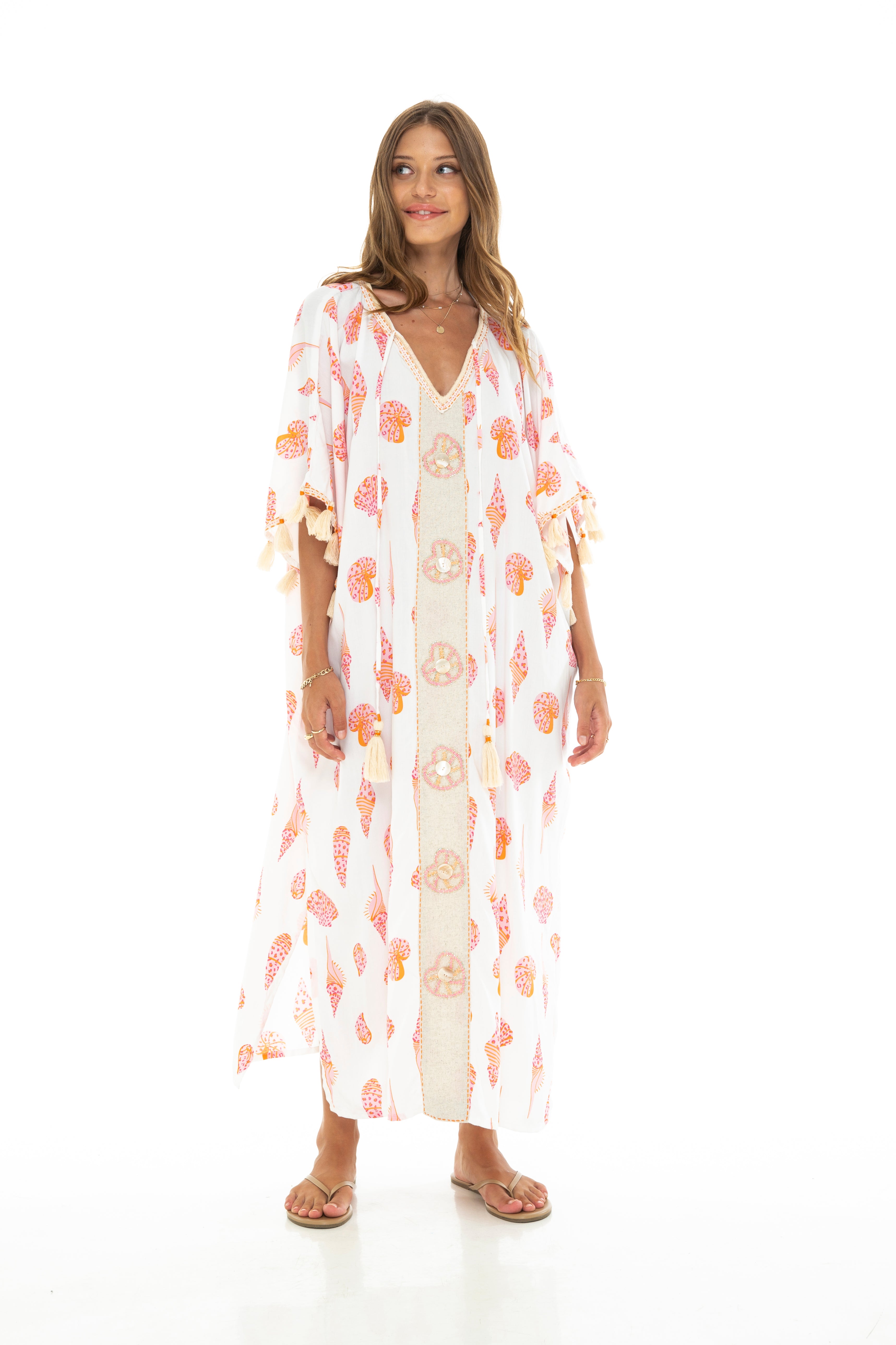SEASHELLS Long Kaftan