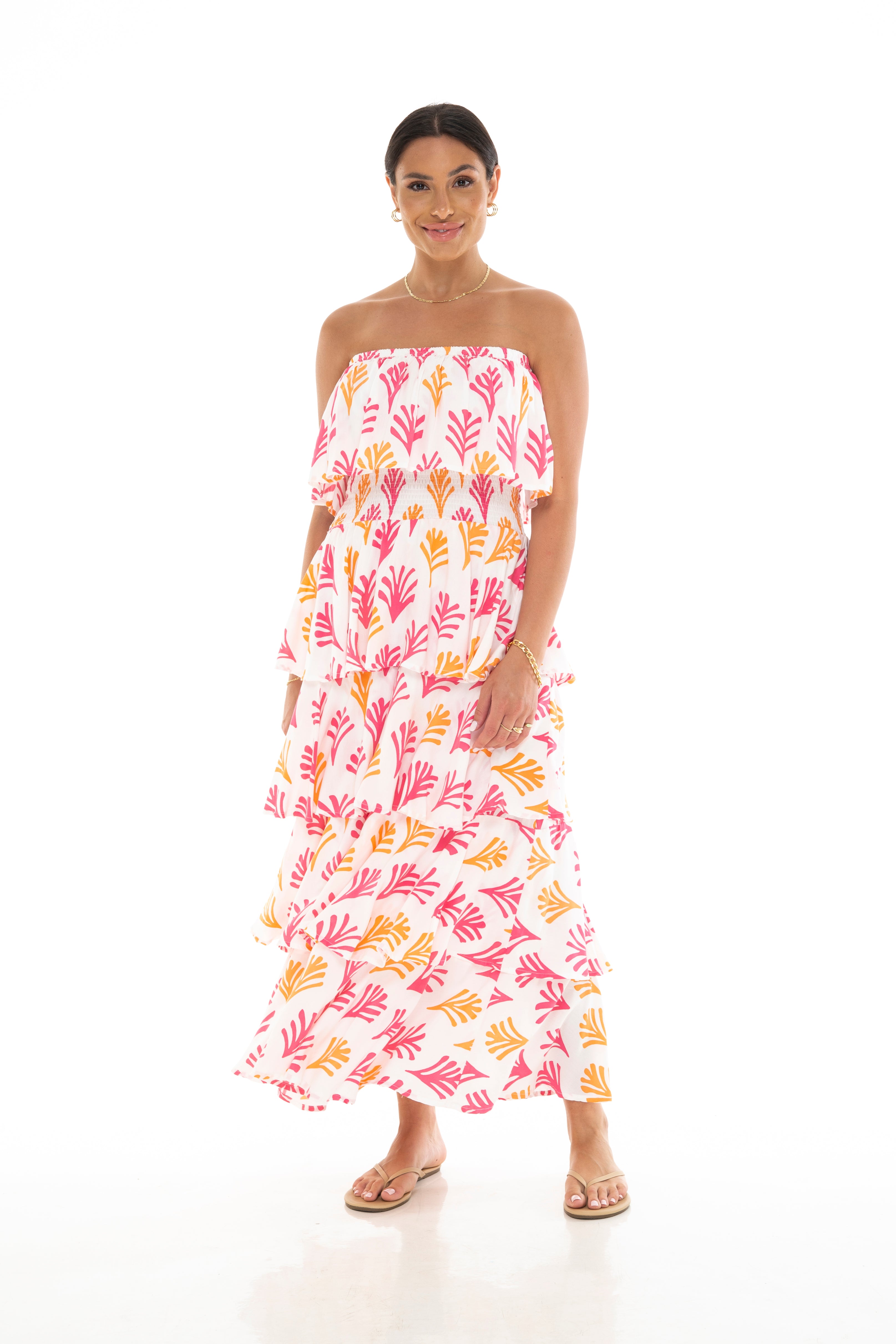 SEAWEED Tier Long Dress