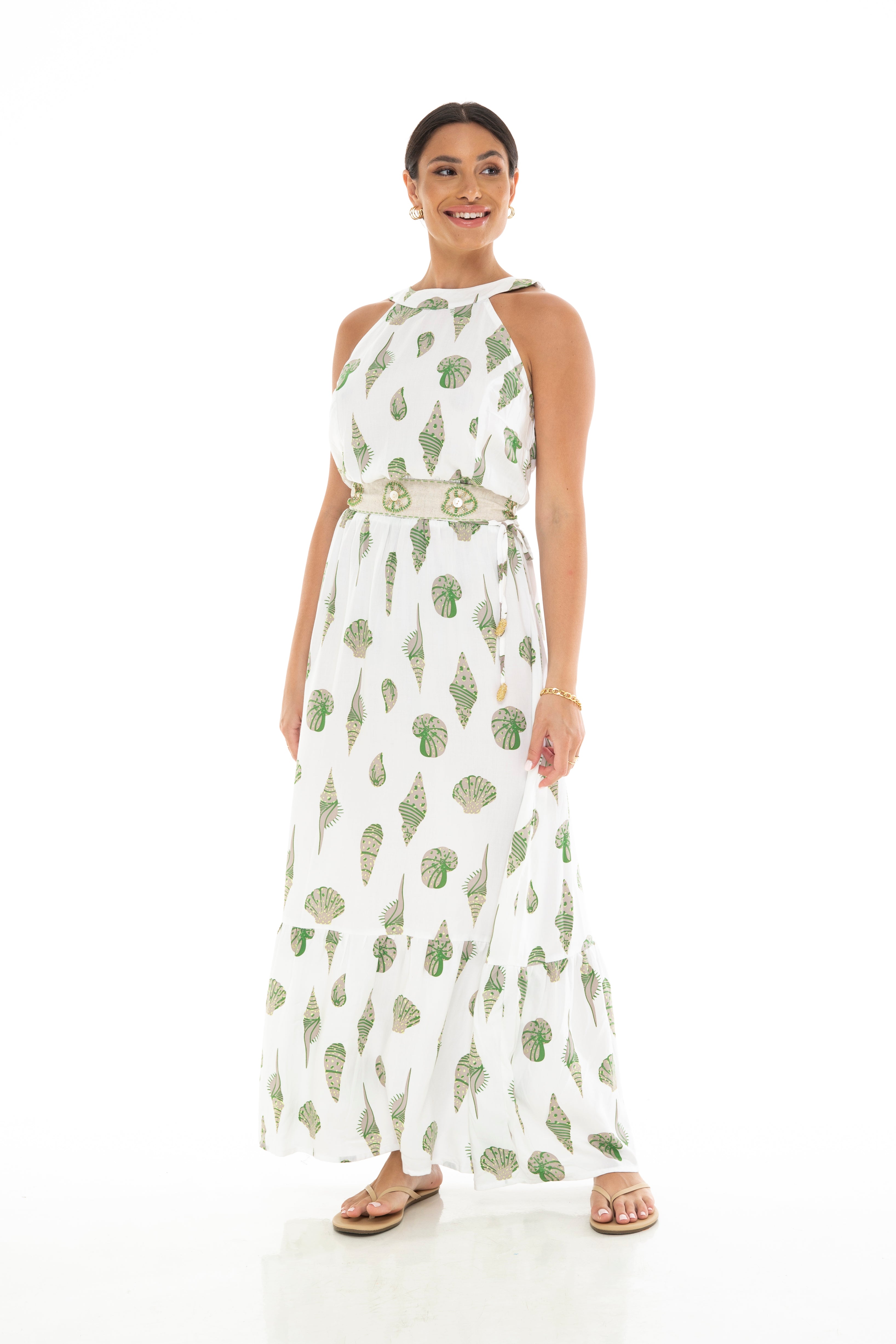SEASHELLS Singlet Long Dress