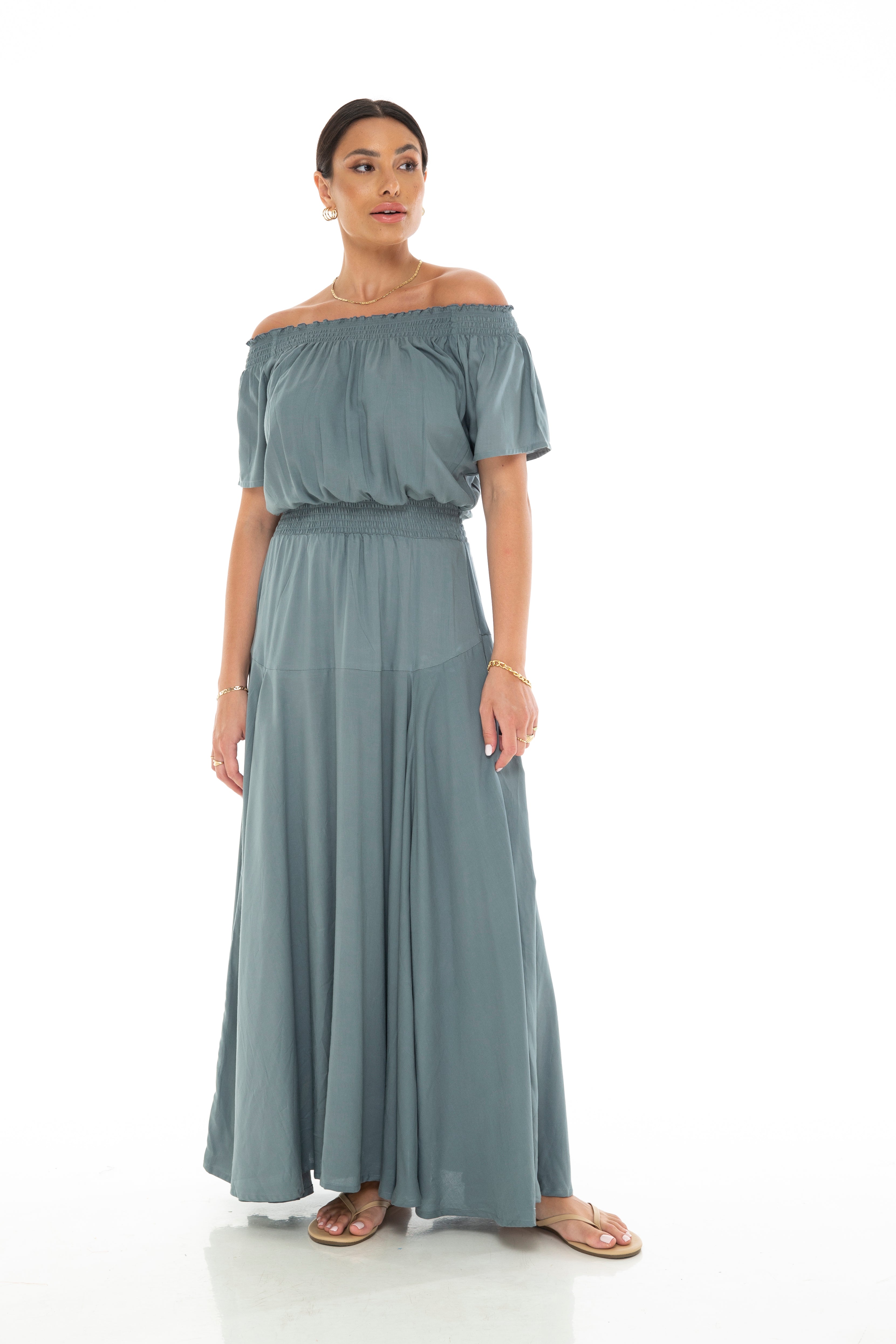 SOLIDS Gypsy Long Dress