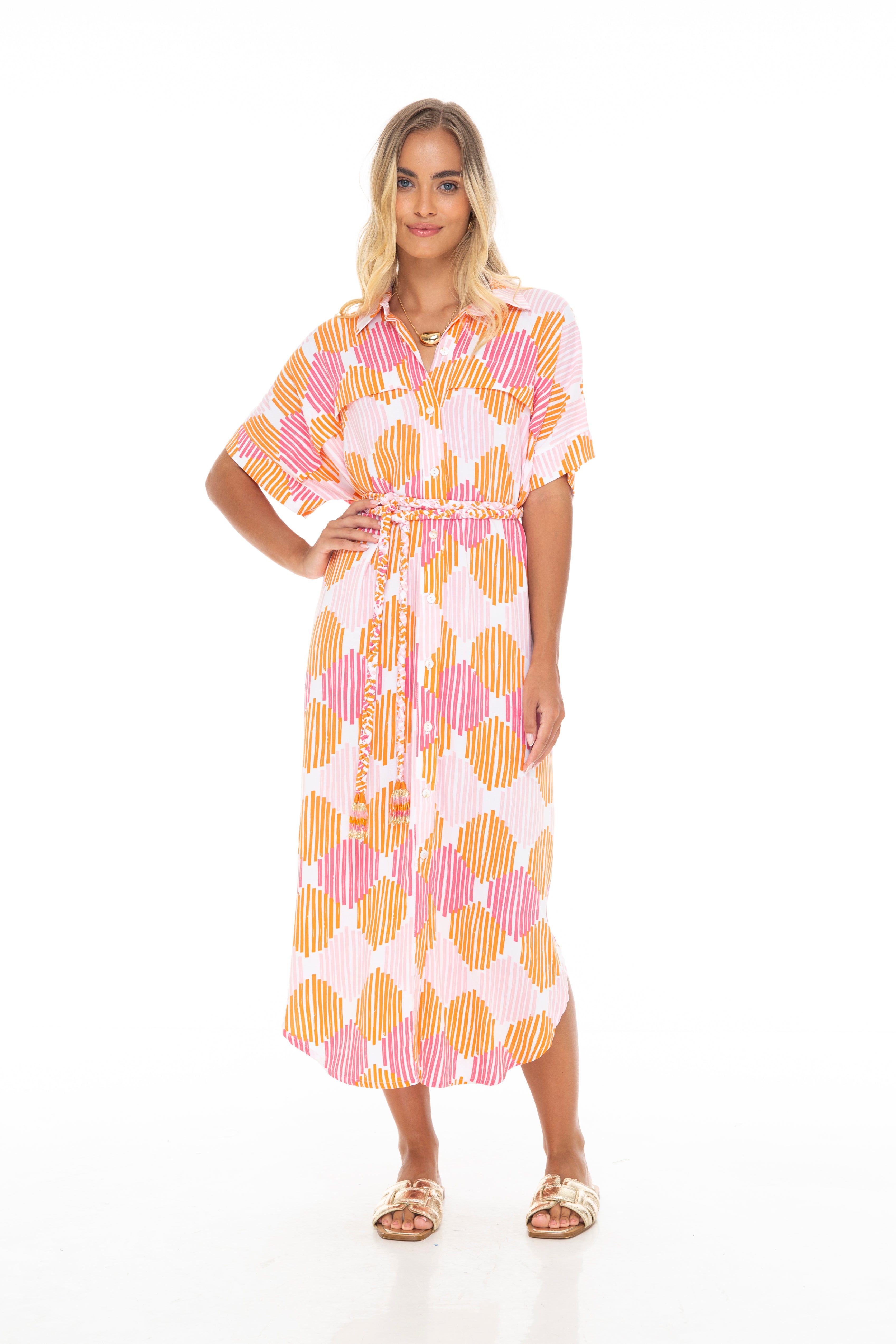 MOZAIC Comfy Shirt Dress