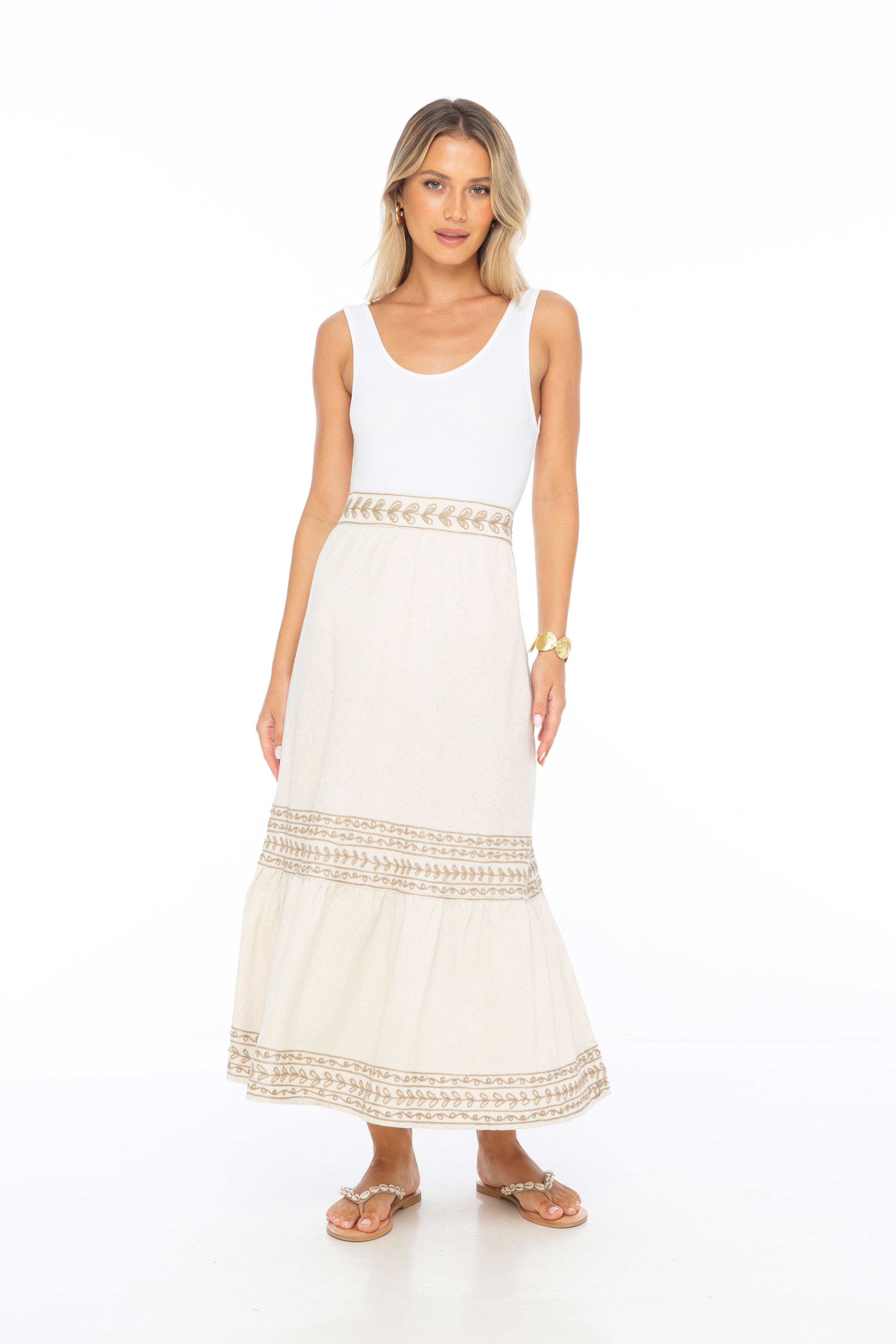 Selena Embroidered Skirt