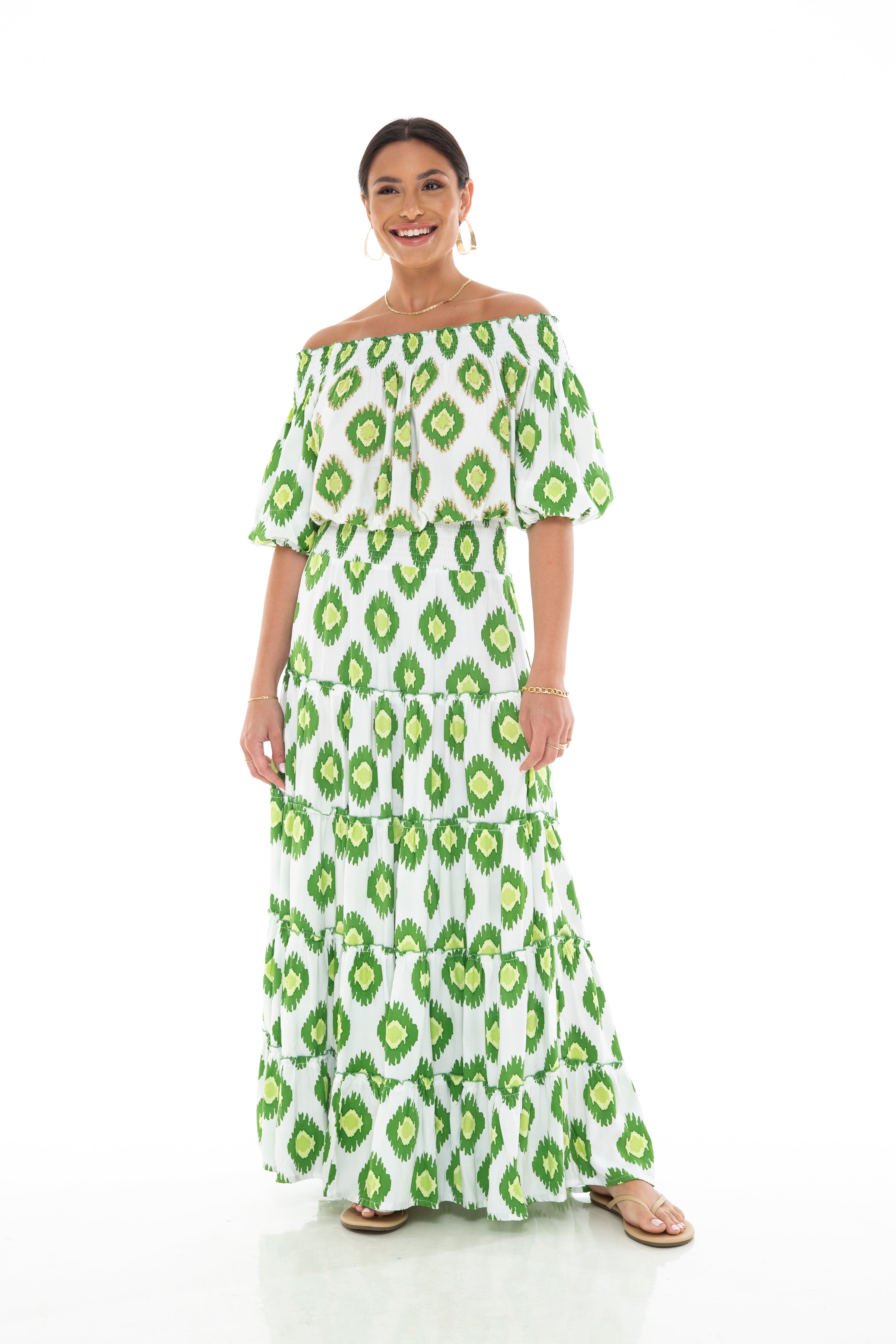 IKAT DYE Aloha Long Dress