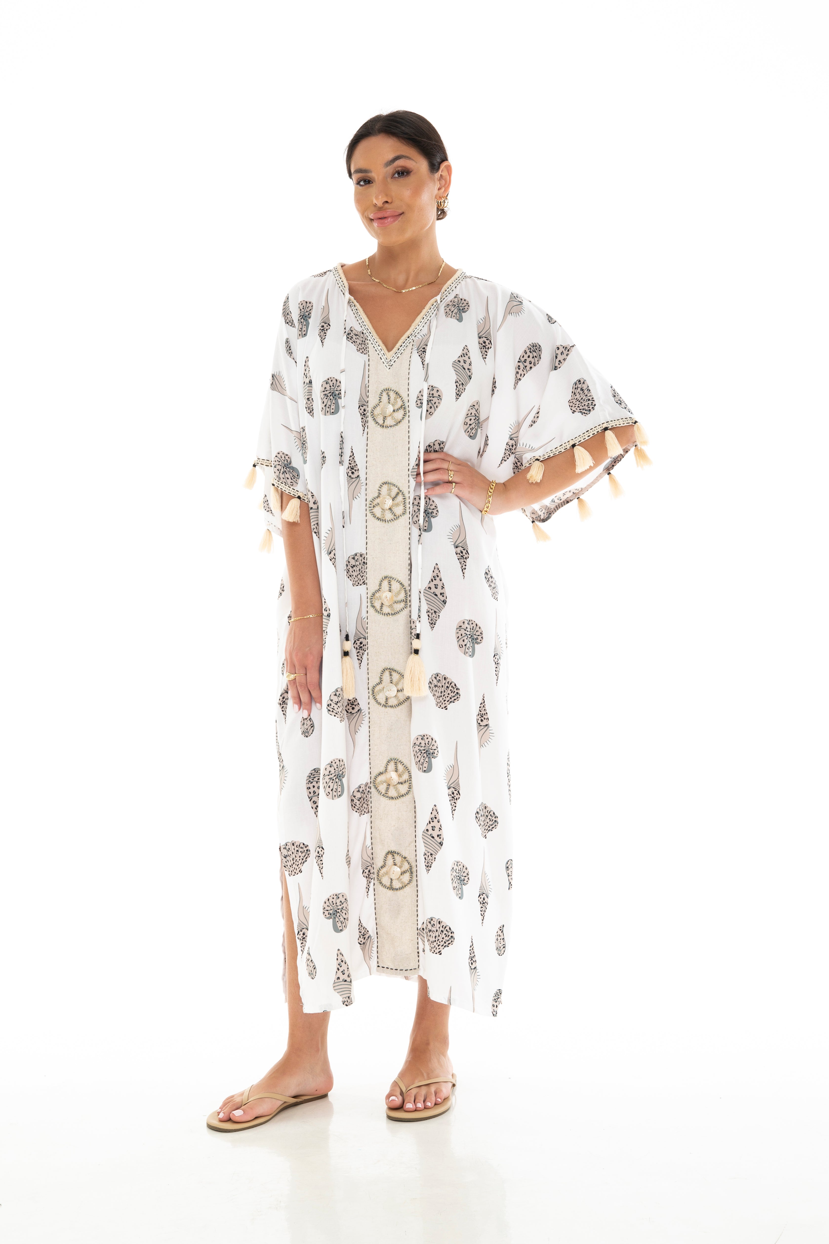 SEASHELLS Long Kaftan