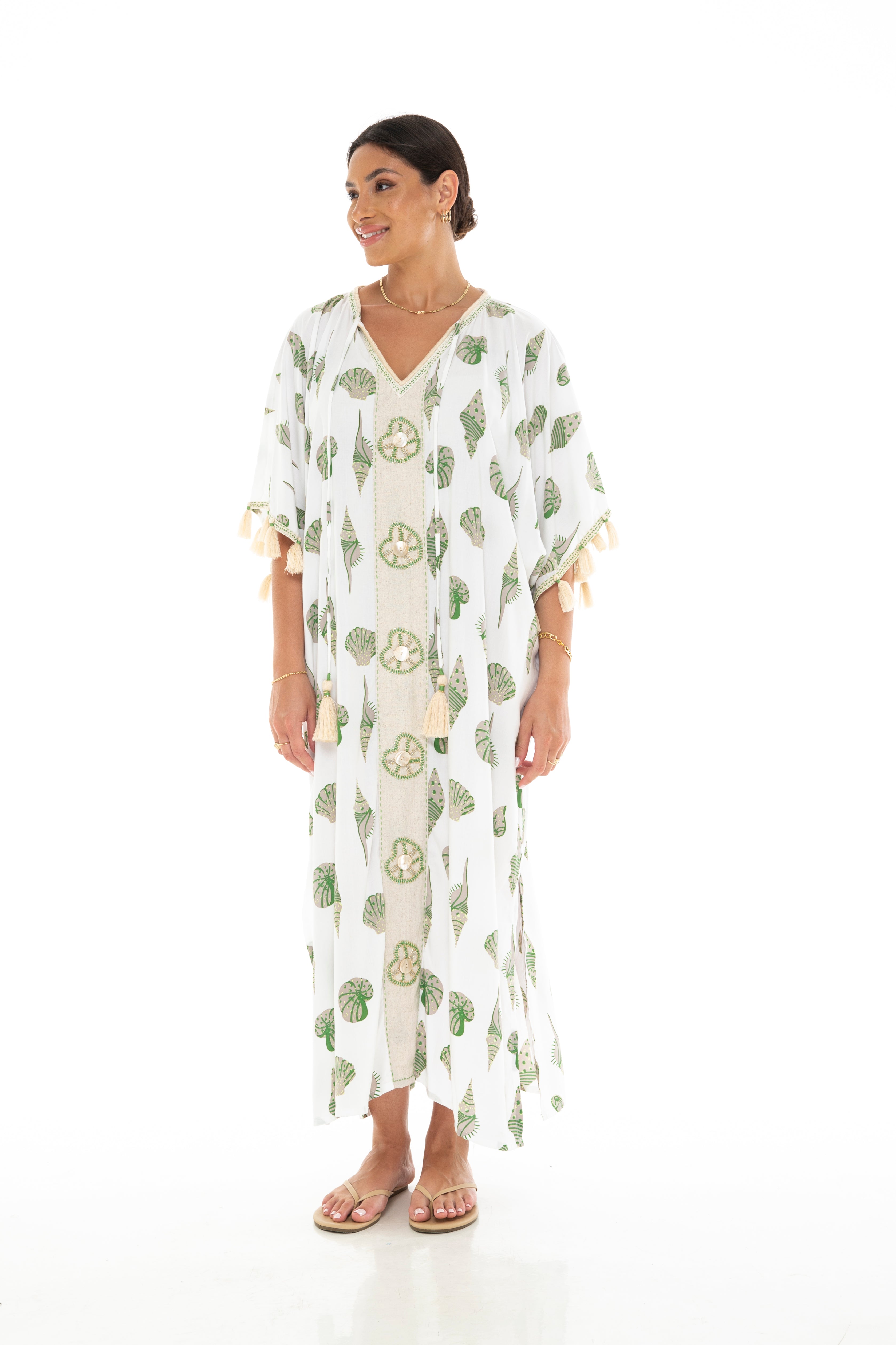 SEASHELLS Long Kaftan