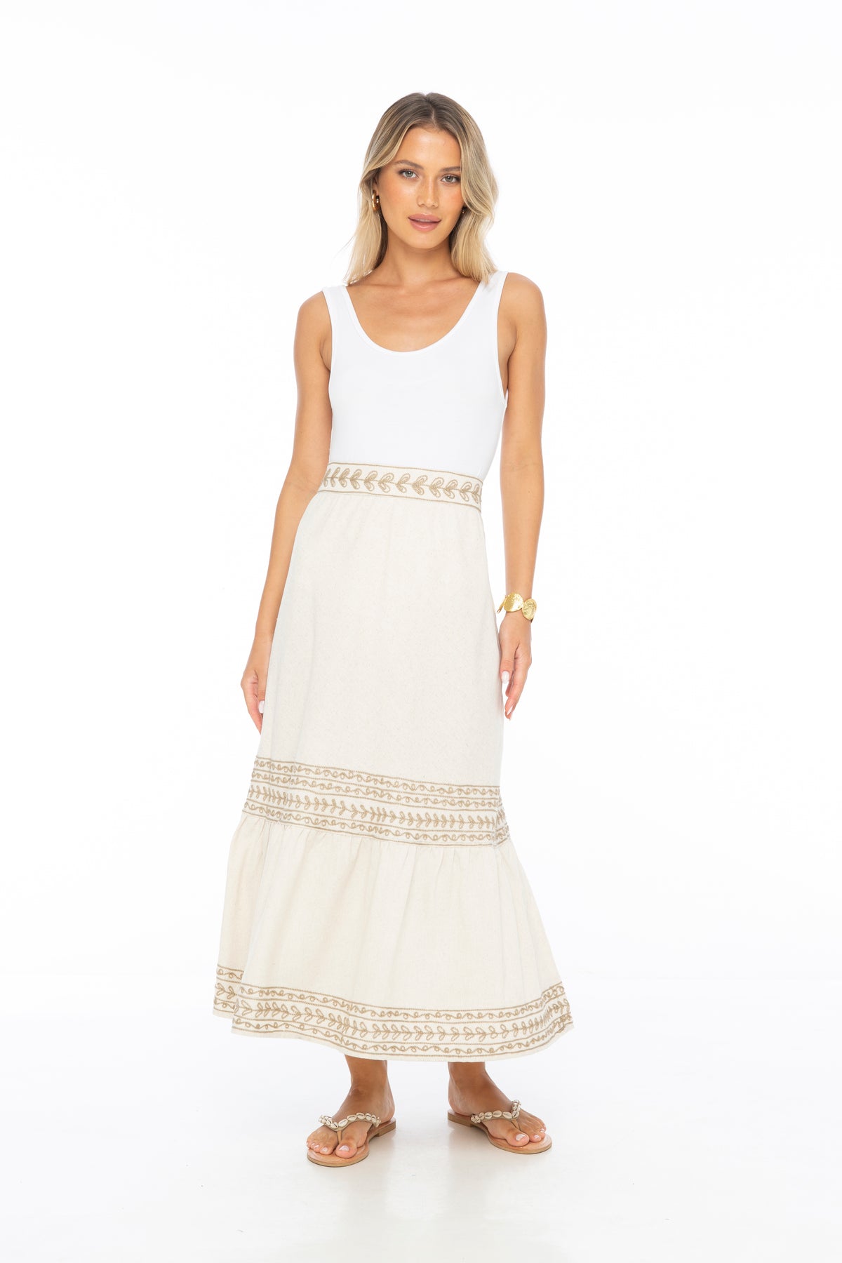 Selena Embroidered Skirt